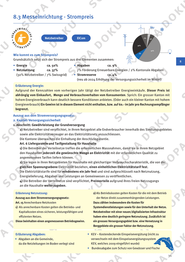 8.3 Messeinrichtung – Strompreis